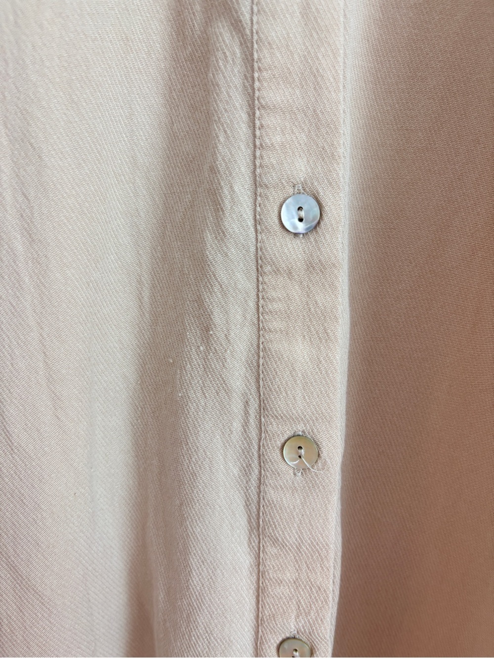 Zara Cream Button-Front Midi Shirt Dress - Picture 3 of 9